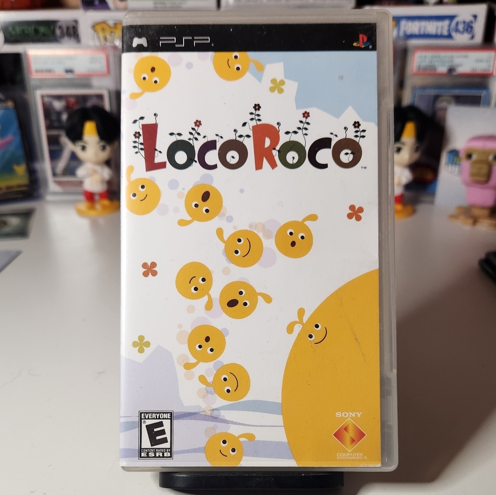 Sony LocoRoco PSP Game — White & Yellow Cover Art